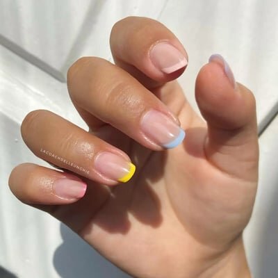 colori unghie estive french